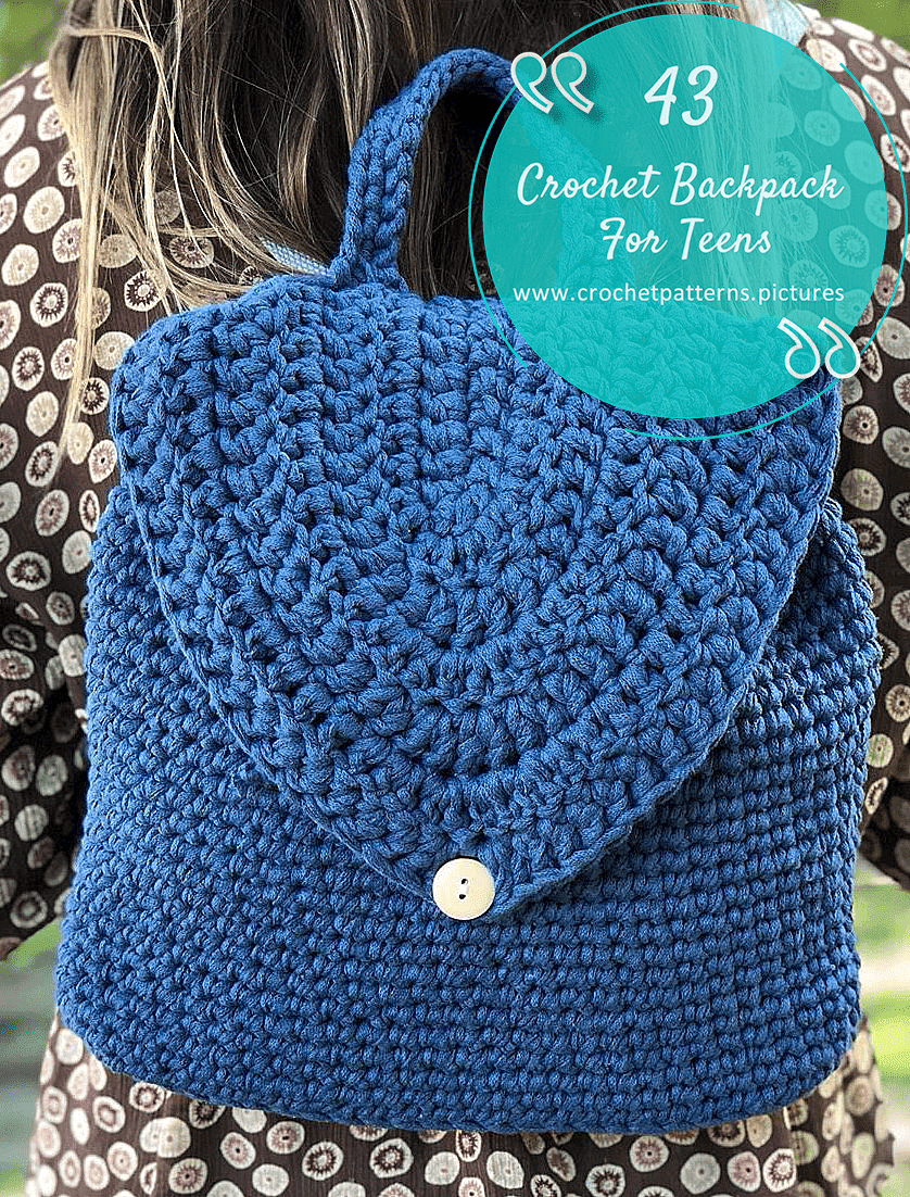 43 crochet backpack for teens (24) | Crochet Pattern ideas