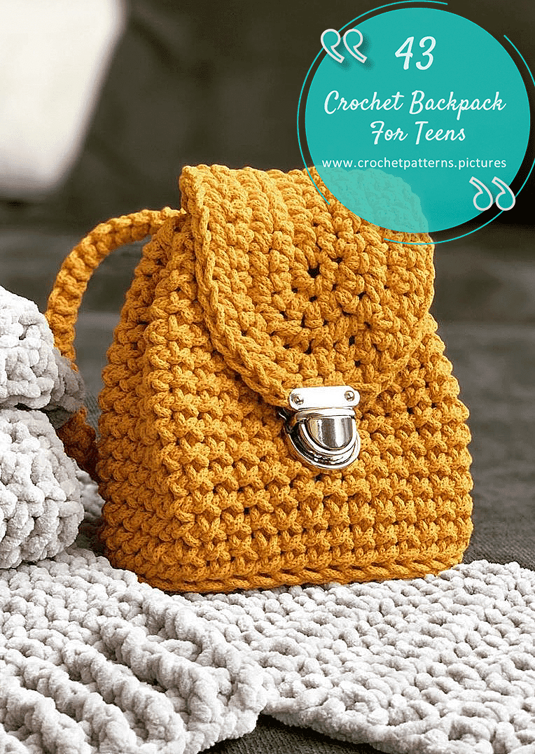 43 crochet backpack for teens (28) | Crochet Pattern ideas