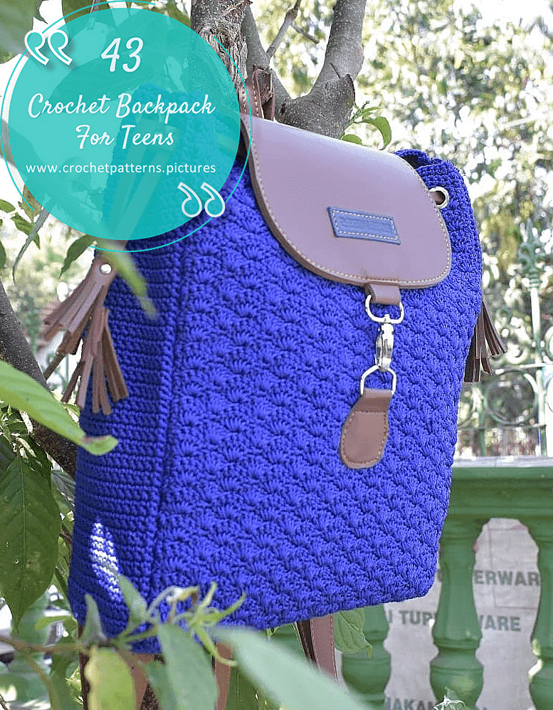 43 crochet backpack for teens (40) | Crochet Pattern ideas