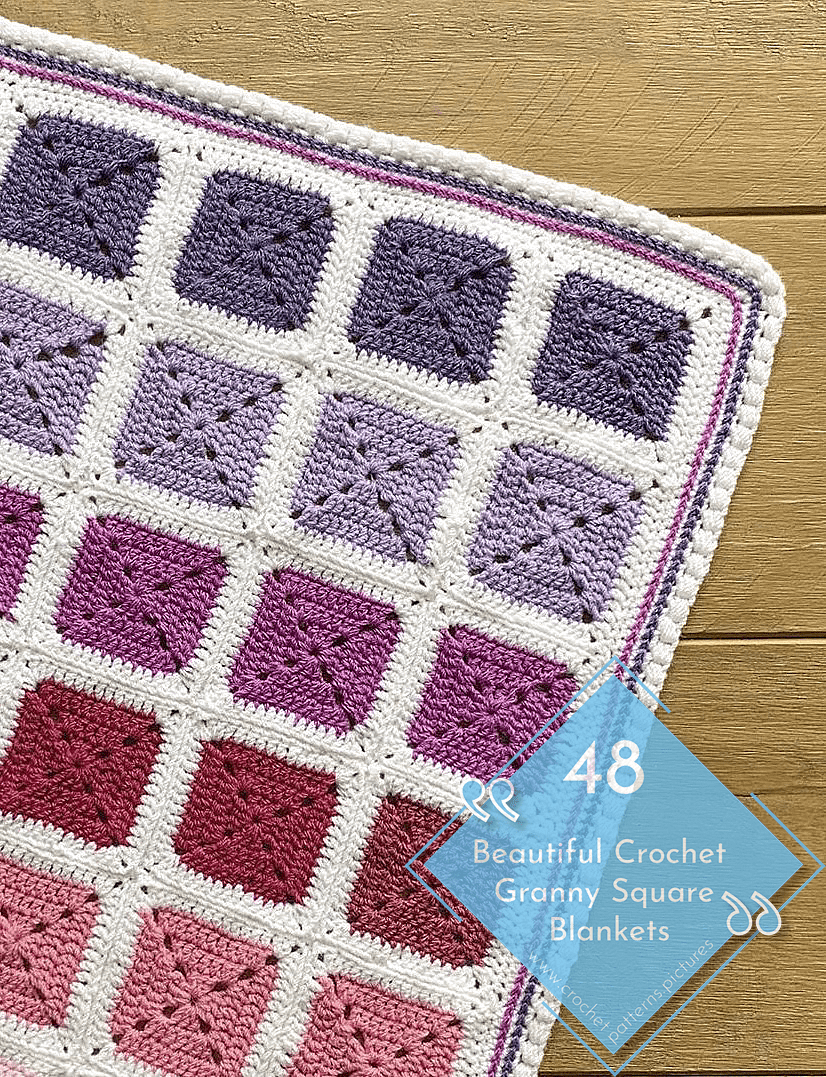 48 granny square blanket ideas (14) | Crochet Pattern ideas