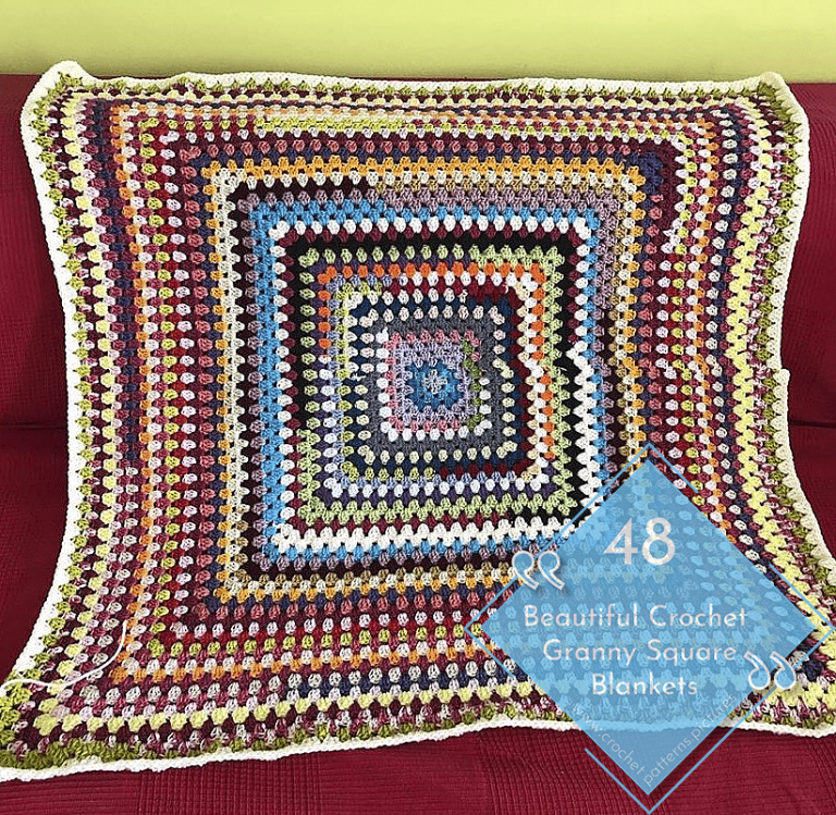 48 Modern Crochet Blanket Design With Granny Square Patterns