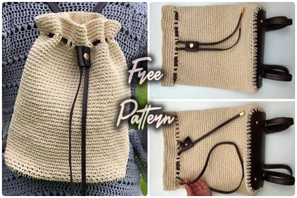 easy crochet backpack free pattern