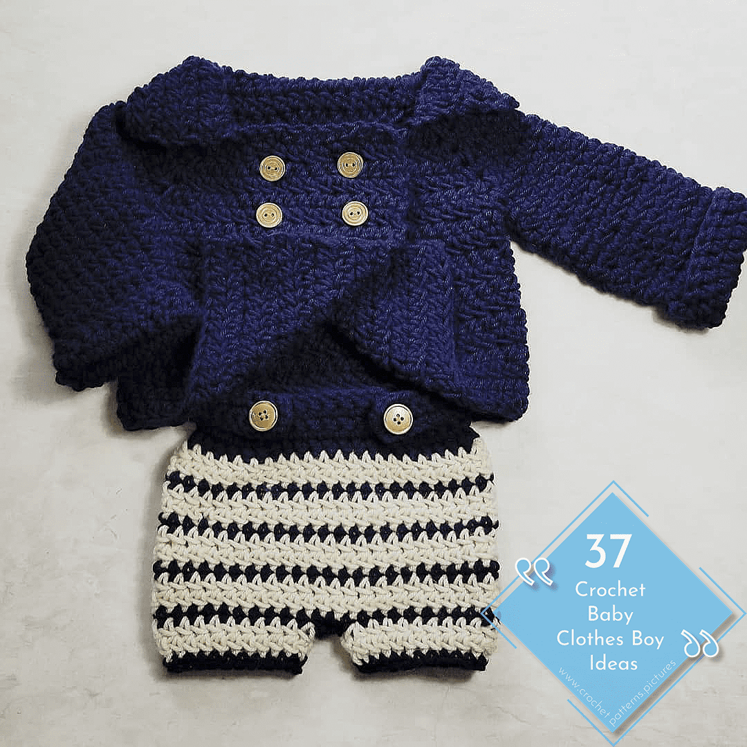 37 Cute Crochet Clothes for Baby Boys