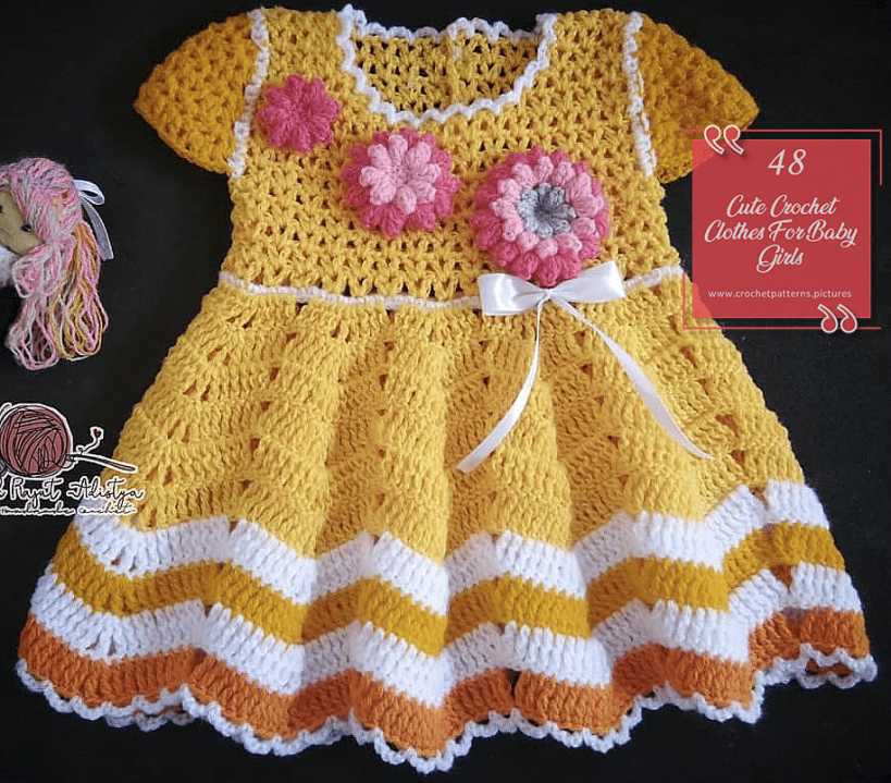 48 Cute Crochet Clothes for Baby Girls | Free Crochet Patterns