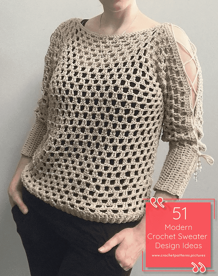 Handmade crosia clearance sweater design