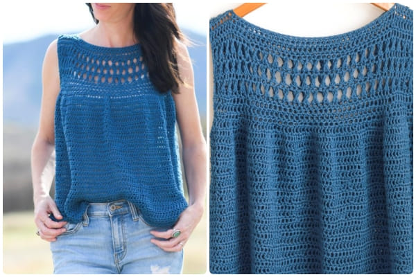 Summer easy crochet sweater pattern