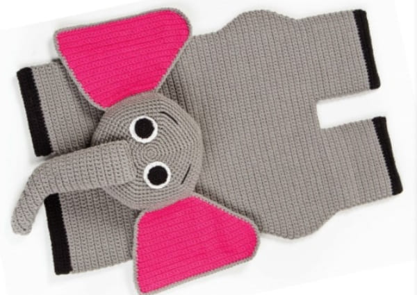 crochet elephant rug kids room free pattern pdf