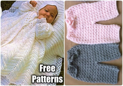 crochet outfit pattern for newborn baby