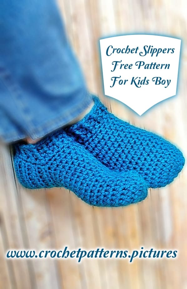 Crochet children's slippers online free patterns