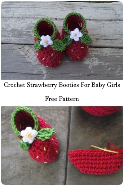 crochet strawberry boot free pattern