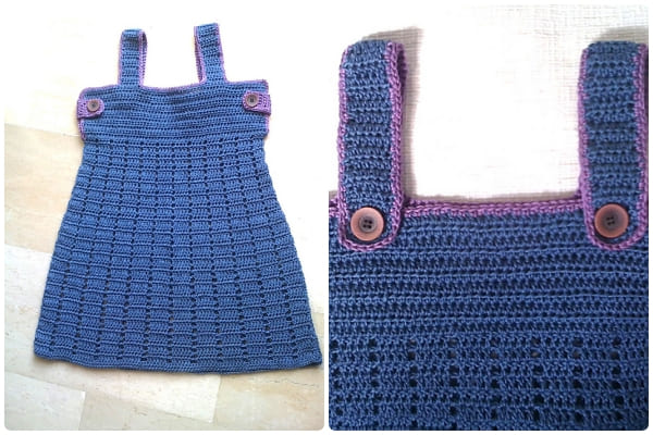 crochet dress for kids girls free pattern