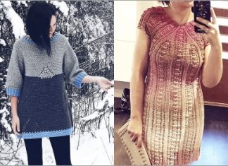 crochet sweater dress patterns