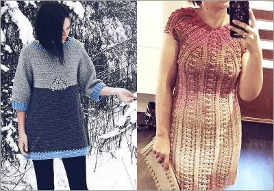 crochet sweater dress patterns