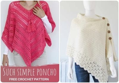 crochet poncho free pattern