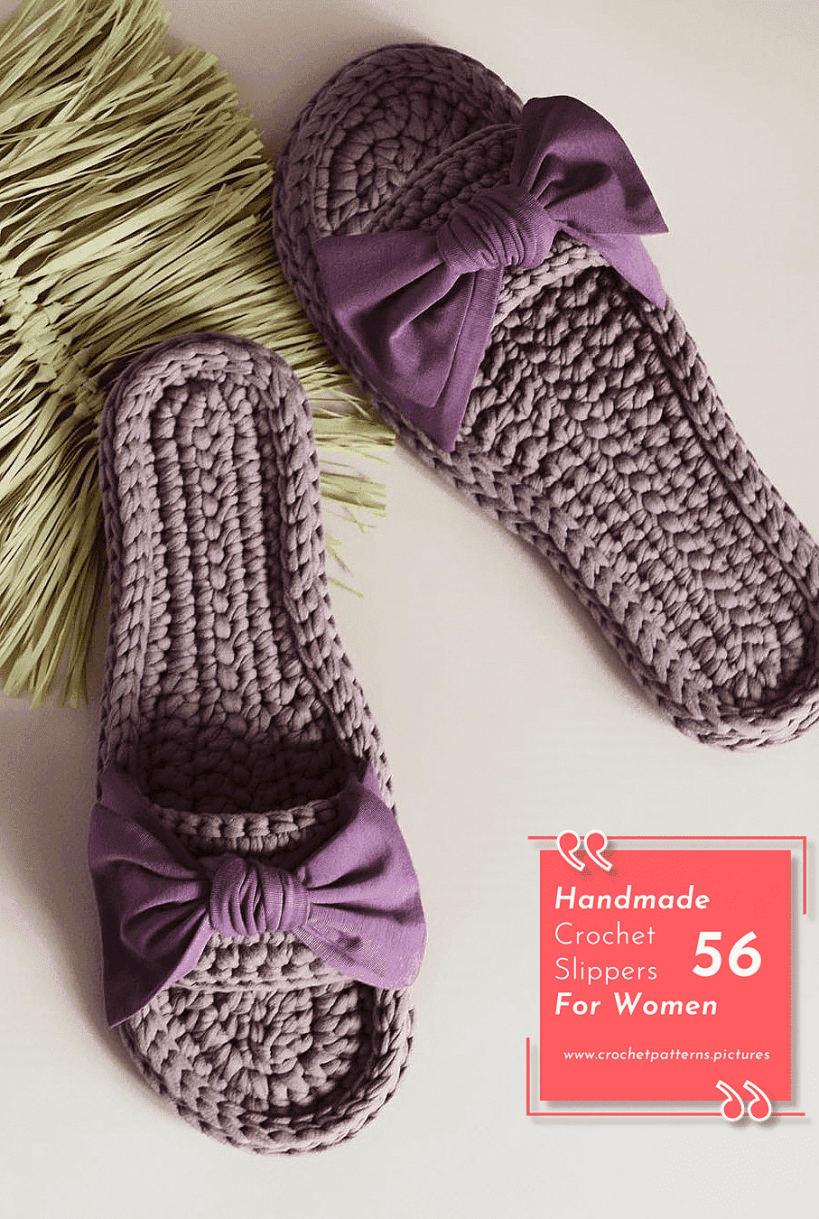 56 Crochet Slippers Designs for Women - Pattern ideas