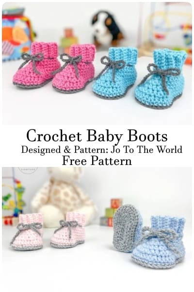 jo to the world crochet baby boot free patterns