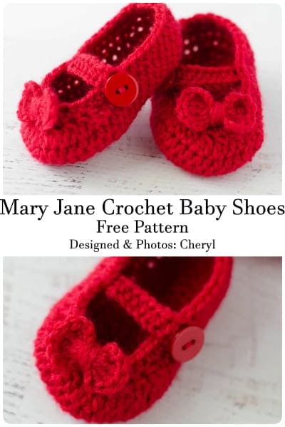 mary jane crochet shoes for baby girls