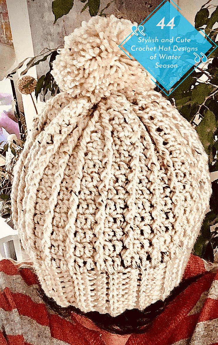 Easy Crochet Hat Pattern - Chunky Ribbed Beanie