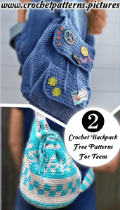 Crochet Backpack for High School Girls | Free Patterns