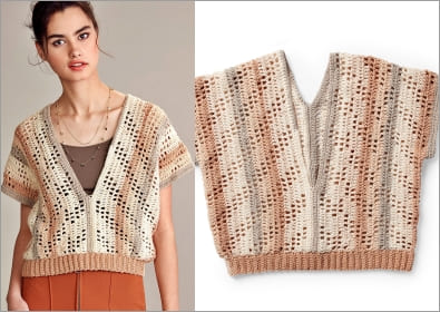 2021 summer breeze crochet top free pattern for women