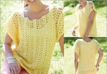 yellow crochet top free pattern