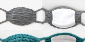 2021 crochet gray and green masks free patterns