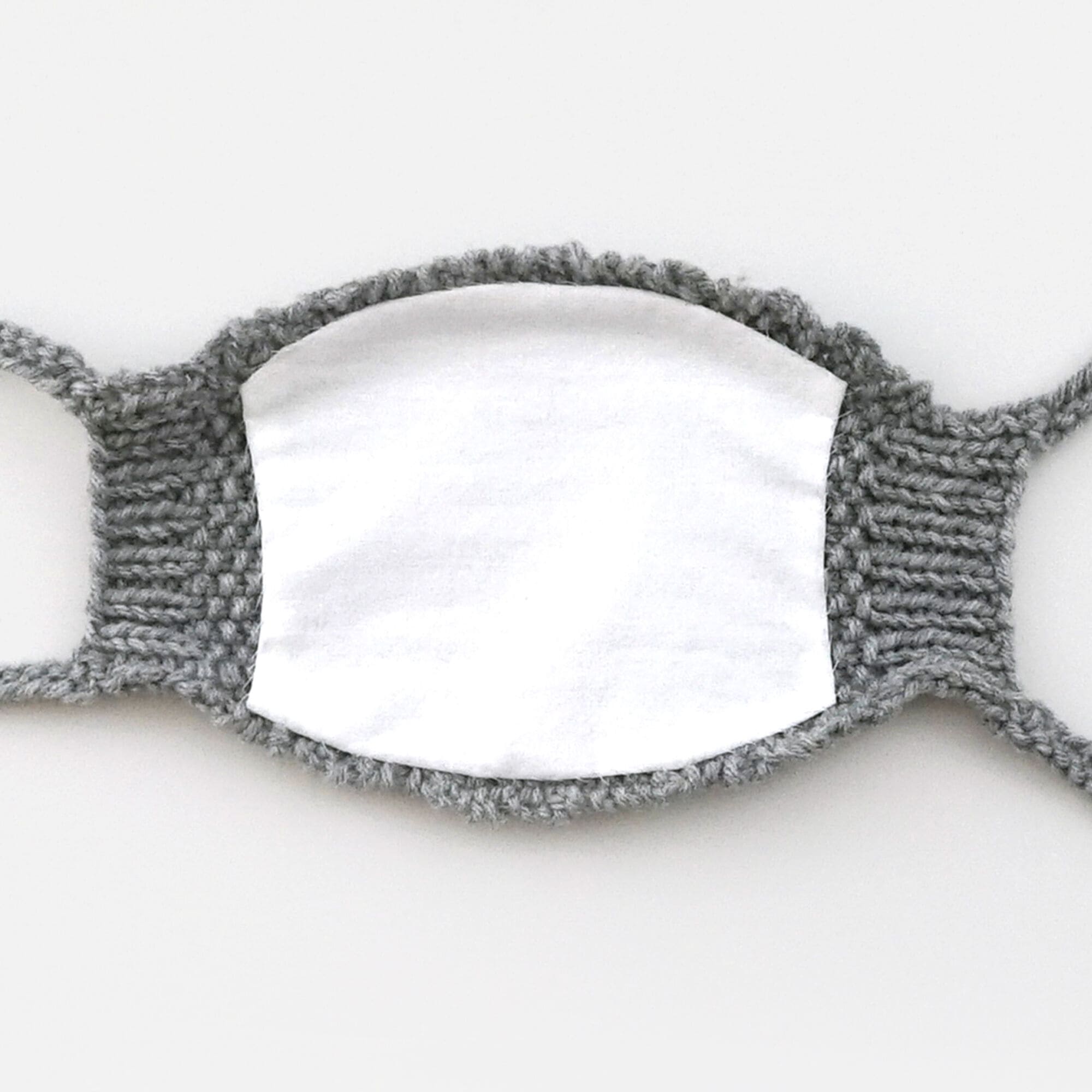 gray crochet mask pattern