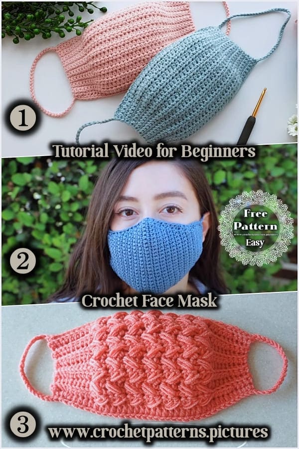 2021 crochet face mask tutorial video
