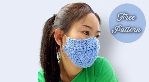 easy crochet face mask free patterns and for beginners video tutorial