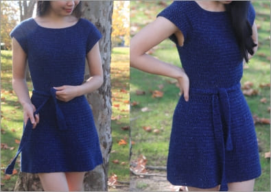 Audrey crochet summer dress free pattern