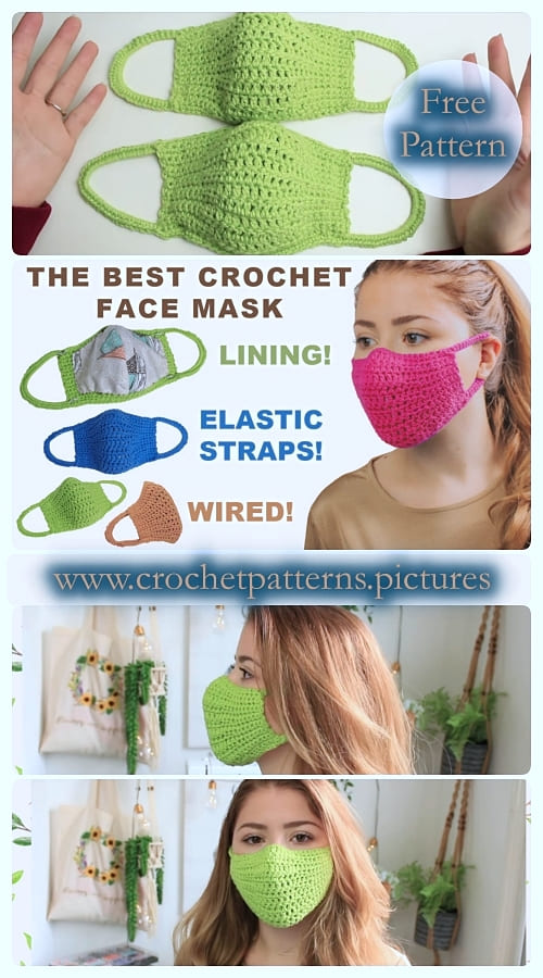 crochet face mask easy free pattern for 2021