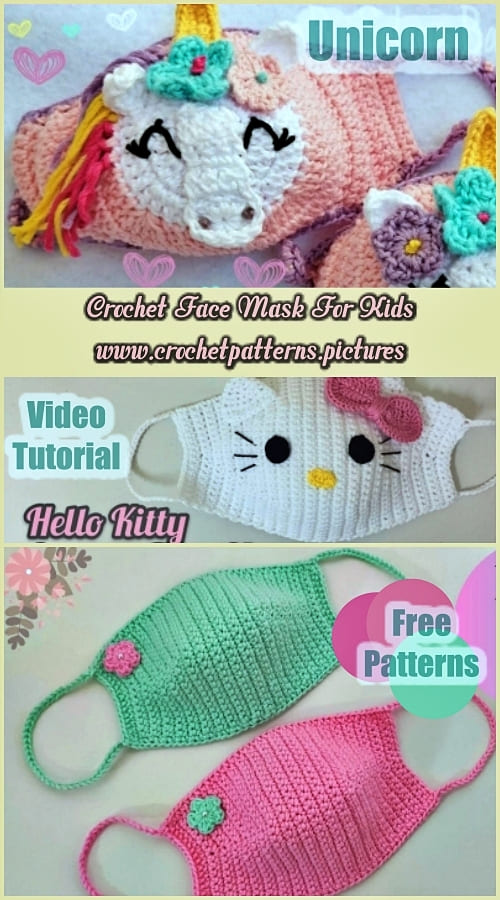 crochet face mask free pattern for kids 2021