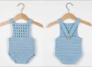 crochet baby romper free pattern