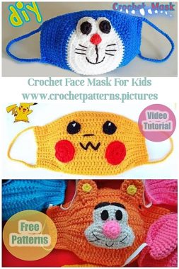 Crochet Face Mask For Kids | Part 2 | Free Patterns | Video Tutorial ...