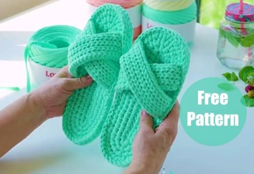 crochet slippers free pattern for women