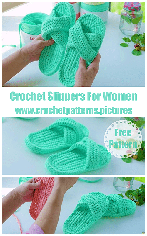 2021 crochet slippers free pattern