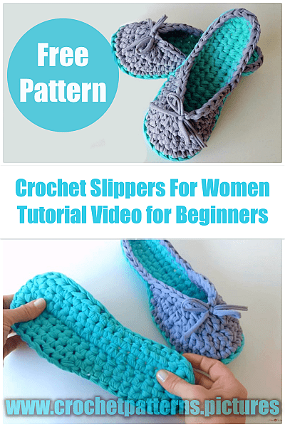 crochet ballet slippers free pattern for women 