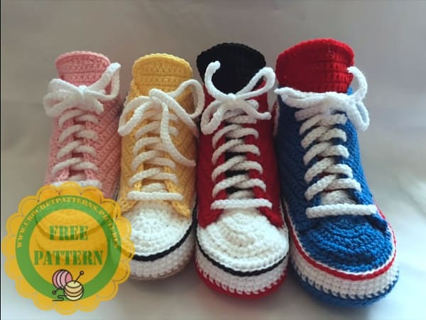 Converse discount crochet adulto