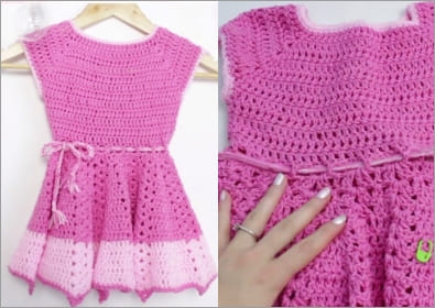 2021 summer crochet dress for kids