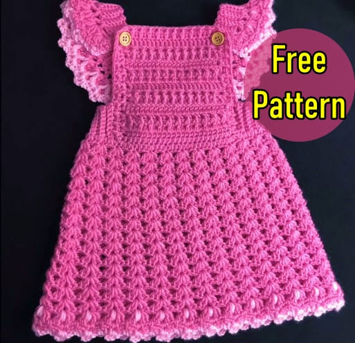 Crochet Baby Girl Dress 0 - 12 Months | Pattern Videos