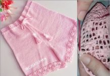 crochet short free pattern for puff flower
