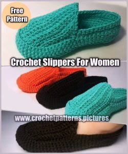 Crochet Slippers For Women | Free Pattern | Skill Level Easy | Tutorial ...