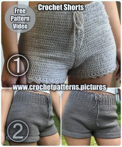 High-Waisted Crochet Shorts | Free Pattern Videos | 2 Different Styles ...