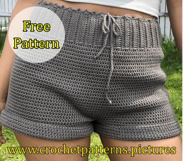 crochet summer shorts, crochet shorts, crochet free pattern, crochet short free pattern