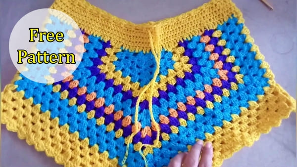 crochet summer shorts, crochet shorts, crochet free pattern, crochet short free pattern