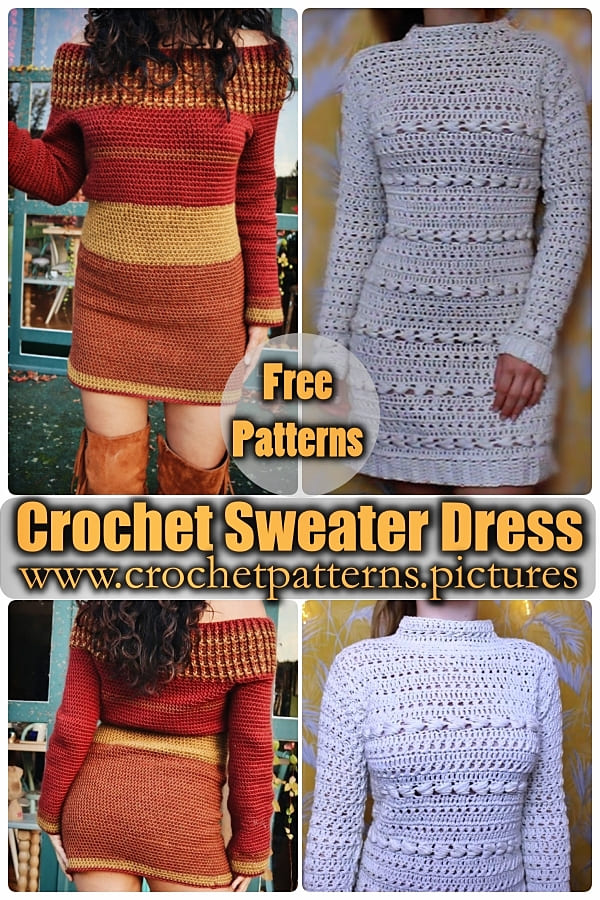 crochet sweater dress pattern free, sweater dress women, sweater dress outfit winter