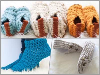 crochet slippers free patterns